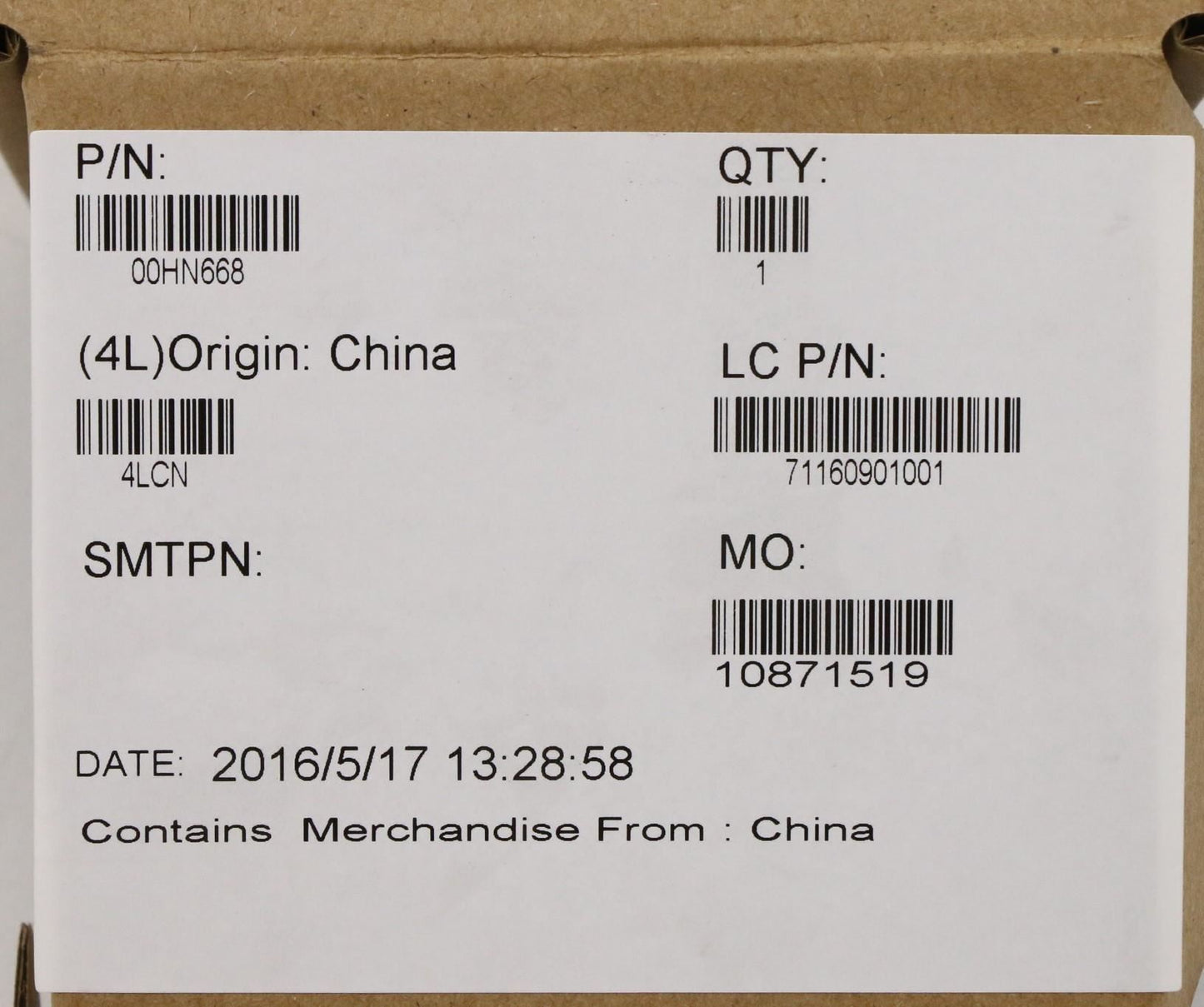 Lenovo TP, LED, board, CABLE 00HN668