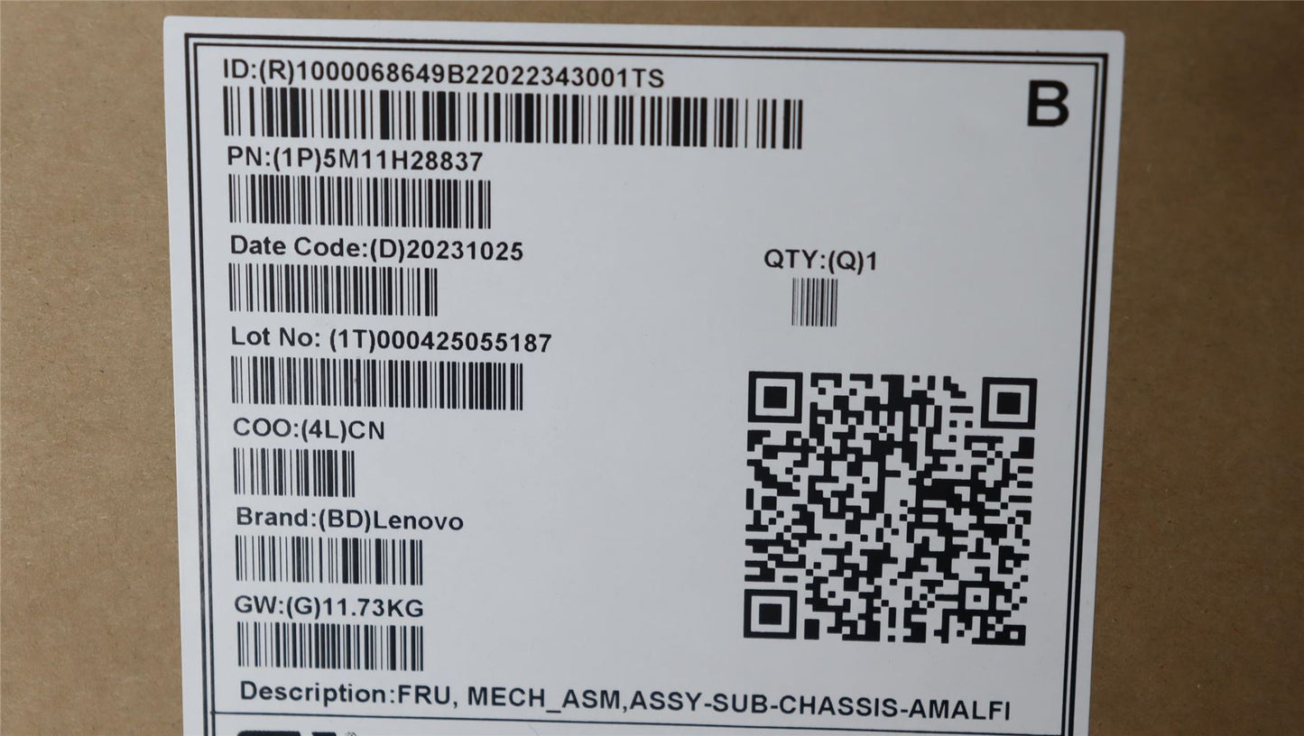 Lenovo MECH_ASM ASSY-SUB-CHASSIS-RACK-AMALFI 5M11H28837