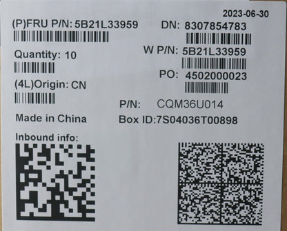Lenovo 5B21L33959 FRUi71365UvP,IGWINYAYdYABSICPSE