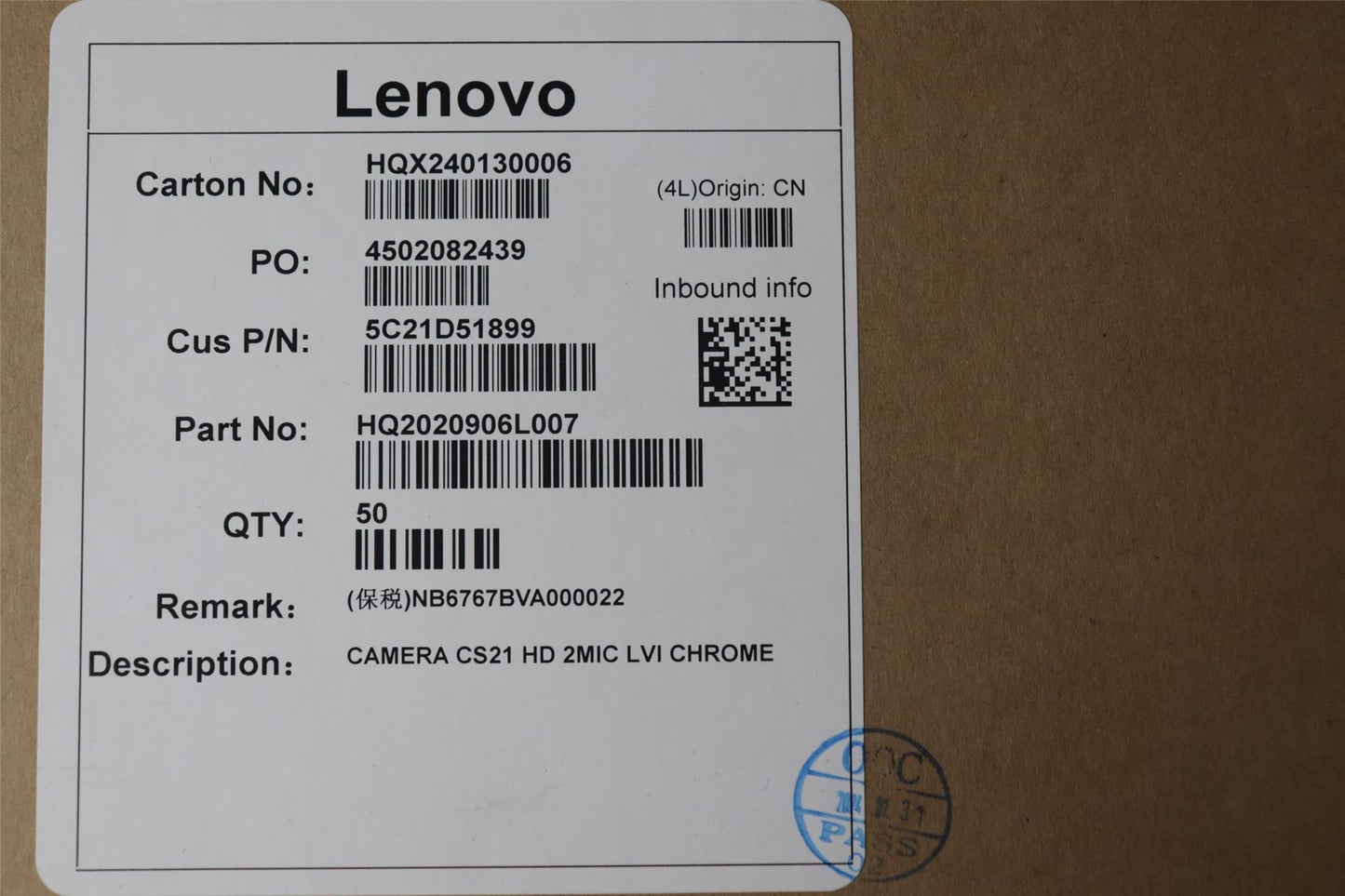 Lenovo CS21 HD 2MIC LVI CHROME 5C21D51899