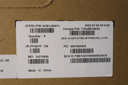 Lenovo Upper Case ASM_LA SPA C21DJ MGBL 5CB1J09211