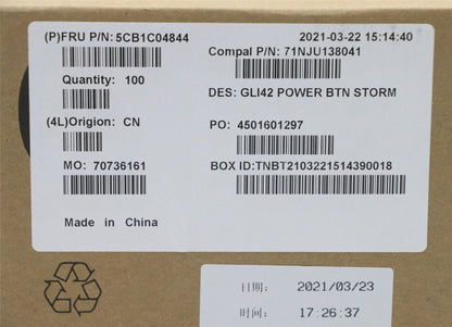 Lenovo Switch Cover C 82L3 powerBTN Storm 5CB1C04844