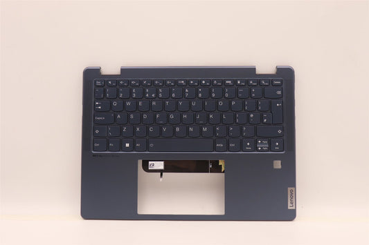 Lenovo Yoga 6 13ALC7 6 13ABR8 Keyboard Palmrest Top Cover UK Blue 5CB1H23795