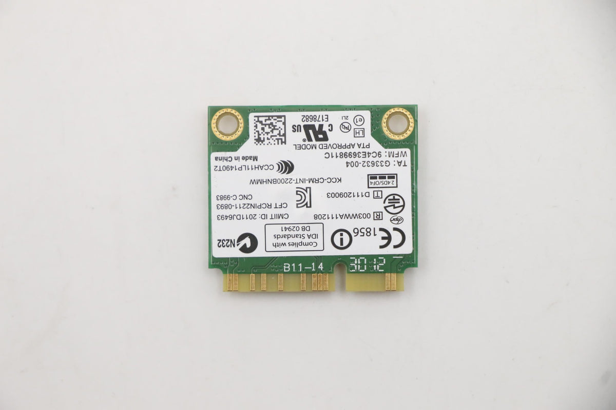 Lenovo Marble Peak card WiFi WLAN Intel Board 20200048