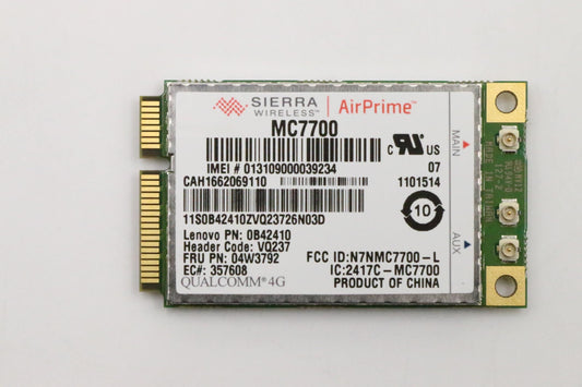 Lenovo Wireless,WWAN,SIE,7700 Win7 FMC WWAN Board 04W3792