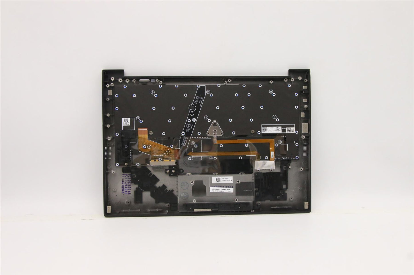 Lenovo Carbon X1 9th Keyboard Palmrest Top Cover German Black 5M11C53251