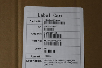 Lenovo H 21NH Camera Cable 5C10S31192
