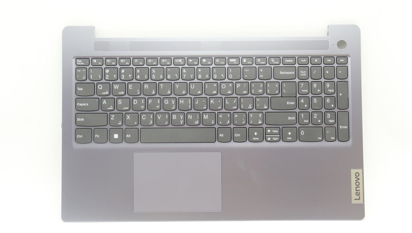 Lenovo IdeaPad 3 15AMN8 Palmrest Cover Touchpad Keyboard Arabic 5CB1L28228