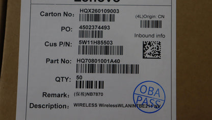 Lenovo WIRELESS Wireless,WLAN,INT,BE211 NV WiFi WLAN Board 5W11H85503