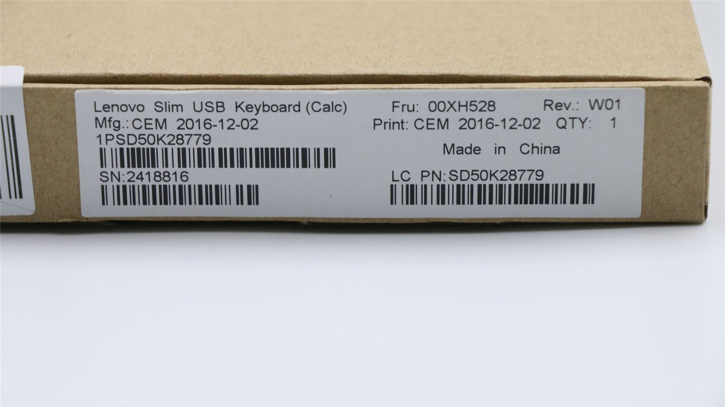 Lenovo ThinkStation 92z 72z 92 72 P300 P310 P410 USB Wired Keyboard 00XH528