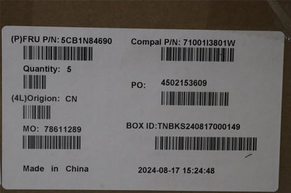 Lenovo Upper Case ASM POR C 83DH LGRGB 5CB1N84690