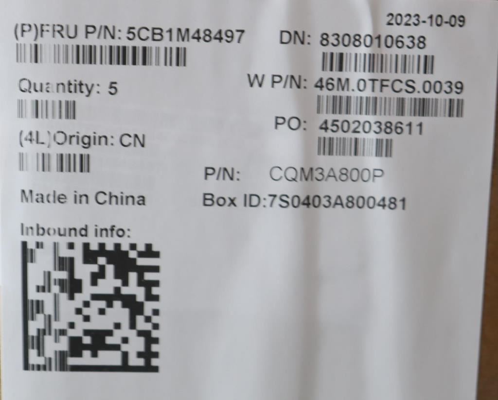 Lenovo COVER Upper Case ASM_FRA W21KG AGNBL 5CB1M48497