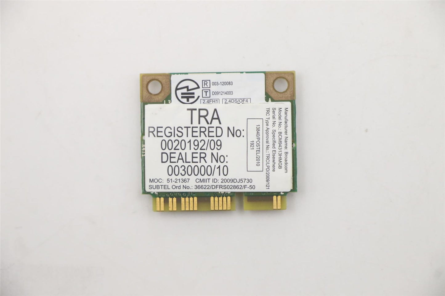 Lenovo Broadcom/BCM4313+BCM20702 bgn &BT4.0 20200100