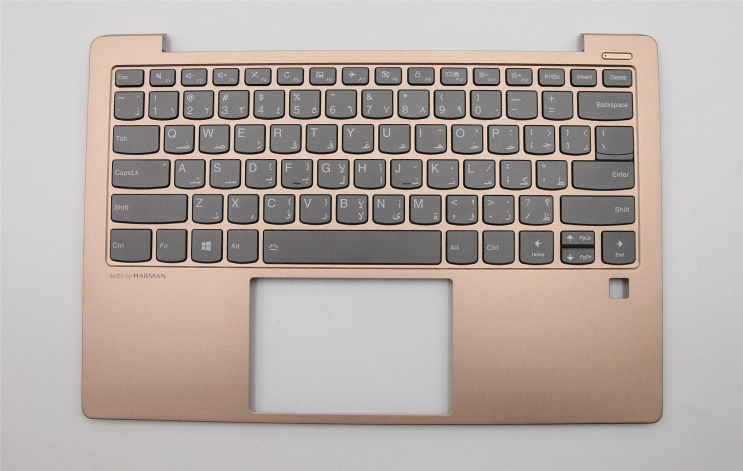 Lenovo IdeaPad S530-13IWL Keyboard Palmrest Top Cover Arabic Gold 5CB0S16286