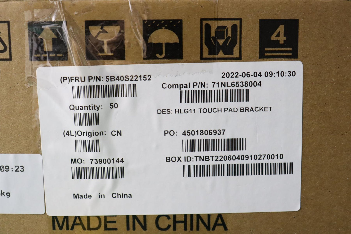Lenovo Bracket C 82SA Touch pad 5B40S22152