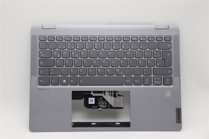 Lenovo IdeaPad 5 14IRU8 Keyboard Palmrest Top Cover German Artic Grey 5CB1L30671