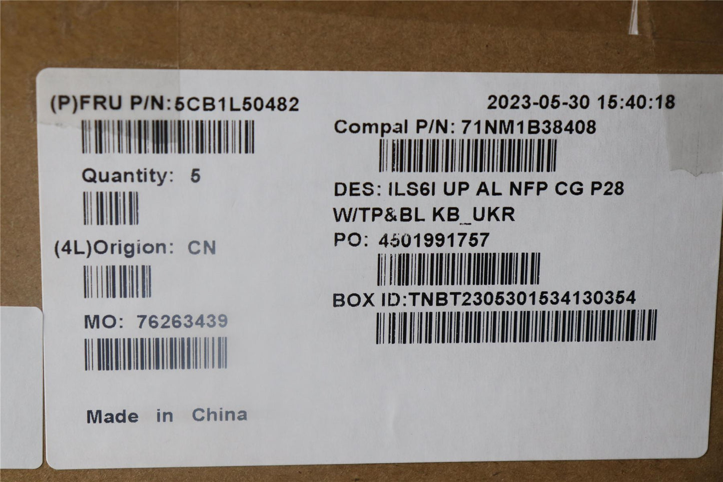 Lenovo IdeaPad 5 16IRL8 5 16IAH8 Palmrest Cover Touchpad Keyboard 5CB1L50482