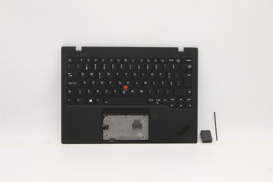 Lenovo ThinkPad X1 Gen 1 Keyboard Palmrest Top Cover Portuguese Black 5M11B38334
