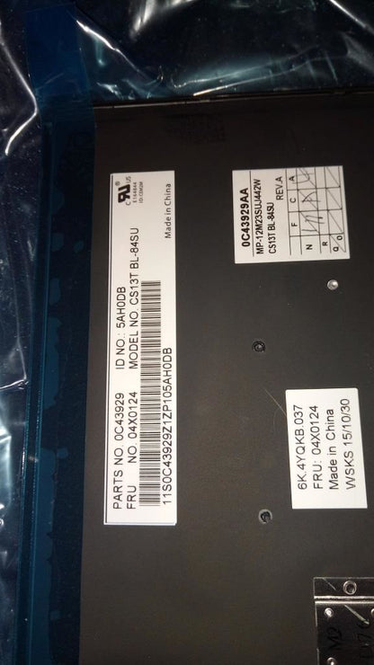 Lenovo CS13T, RU, CHY, Backlit Russian Keyboard 04X0124