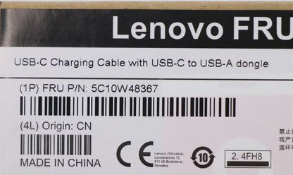 Lenovo USB-C charging cable 5C10W48367