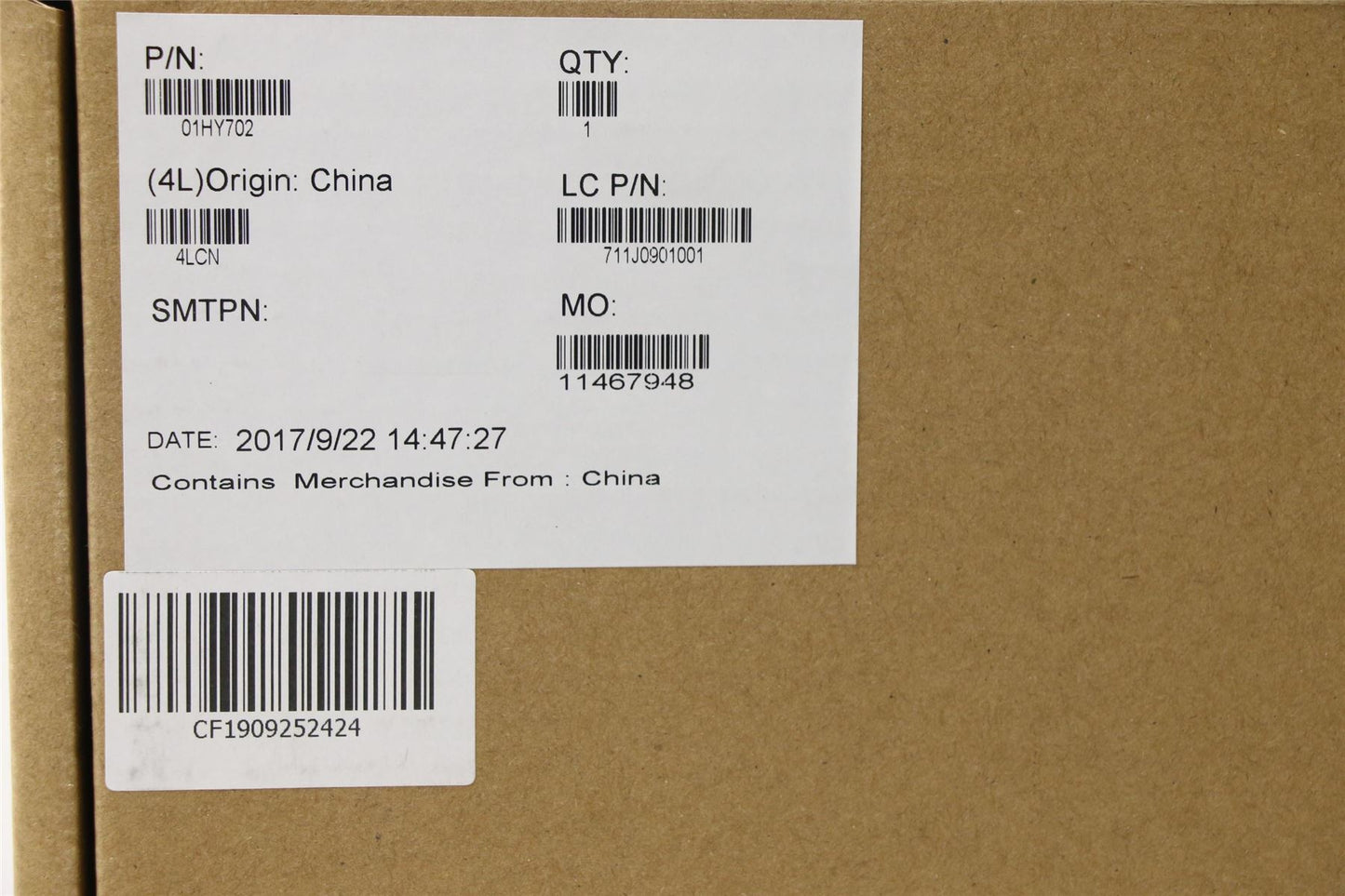 Lenovo LCD Bezel ASM, w/o camera 01HY702