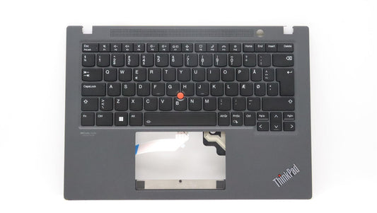 Lenovo ThinkPad T14s 3 Keyboard Palmrest Top Cover Danish Black 5M11H25856