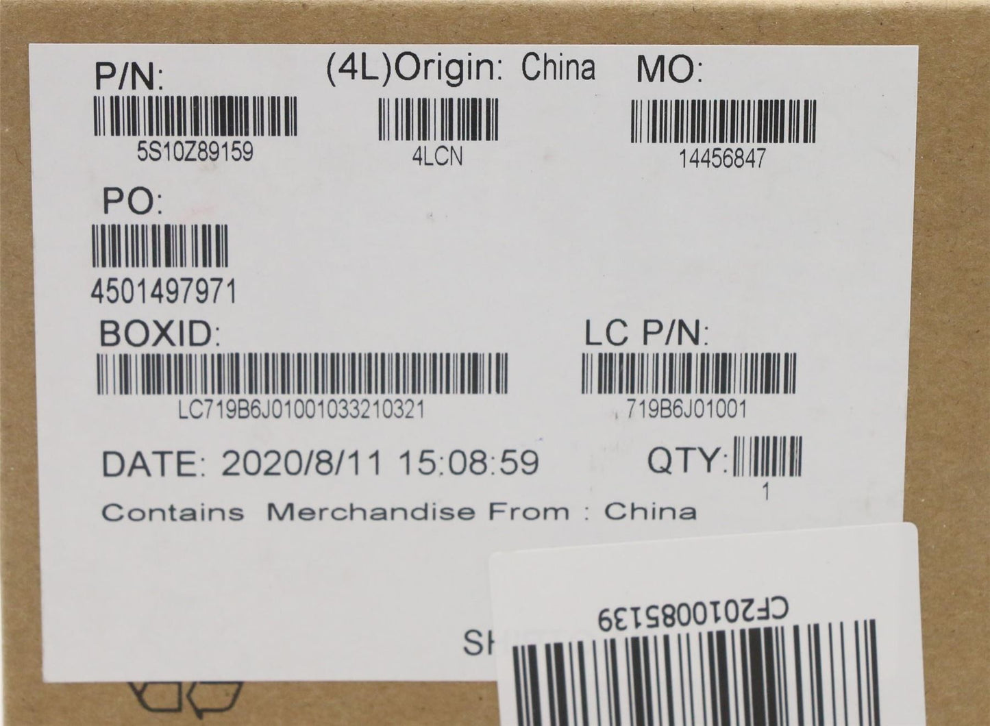 Lenovo ThinkPad P15v Gen 1 Screw Screws Set Kit 5S10Z89159