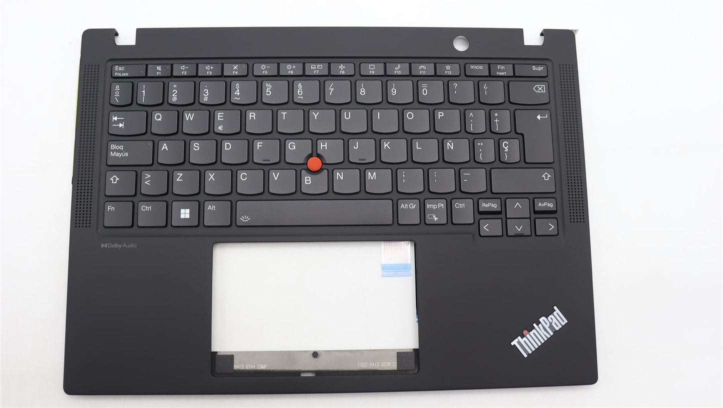 Lenovo ThinkPad X13 Gen 4 Keyboard Palmrest Top Cover Spanish Black 5M11H94555