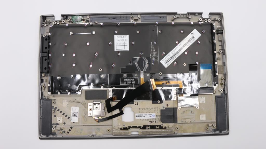 Lenovo MECH_ASM GRP_KBD_Bzl_TW,FPR,SV,CHY 01YU504
