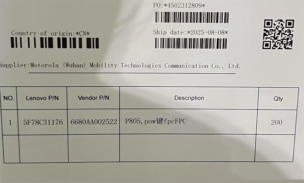 Lenovo TB710FU P_KEY FPC&*6680AA002522 CS FPC Board 5F78C31176