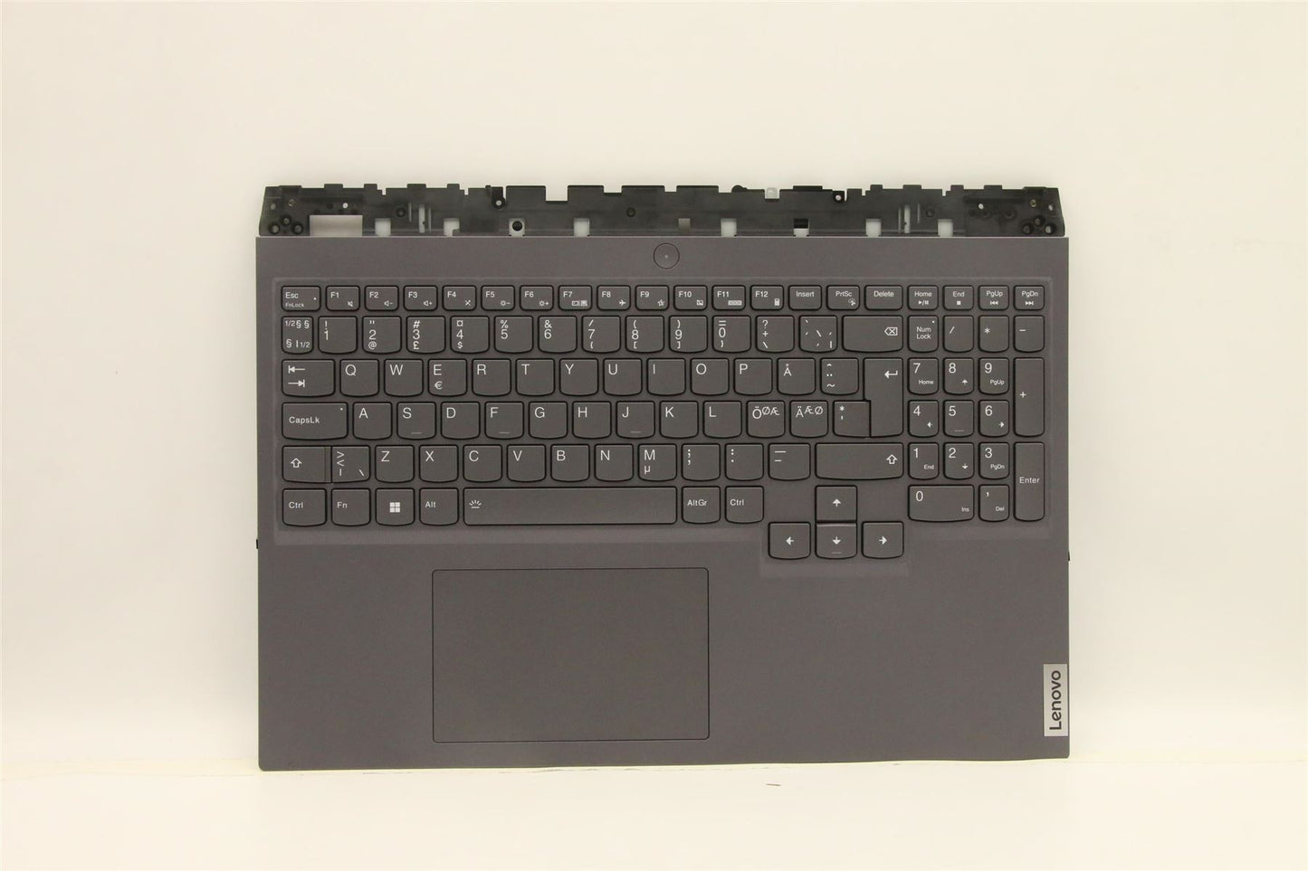 Lenovo Legion 5 16IAH7H Palmrest Cover Touchpad Keyboard Nordic Grey 5CB1F37753