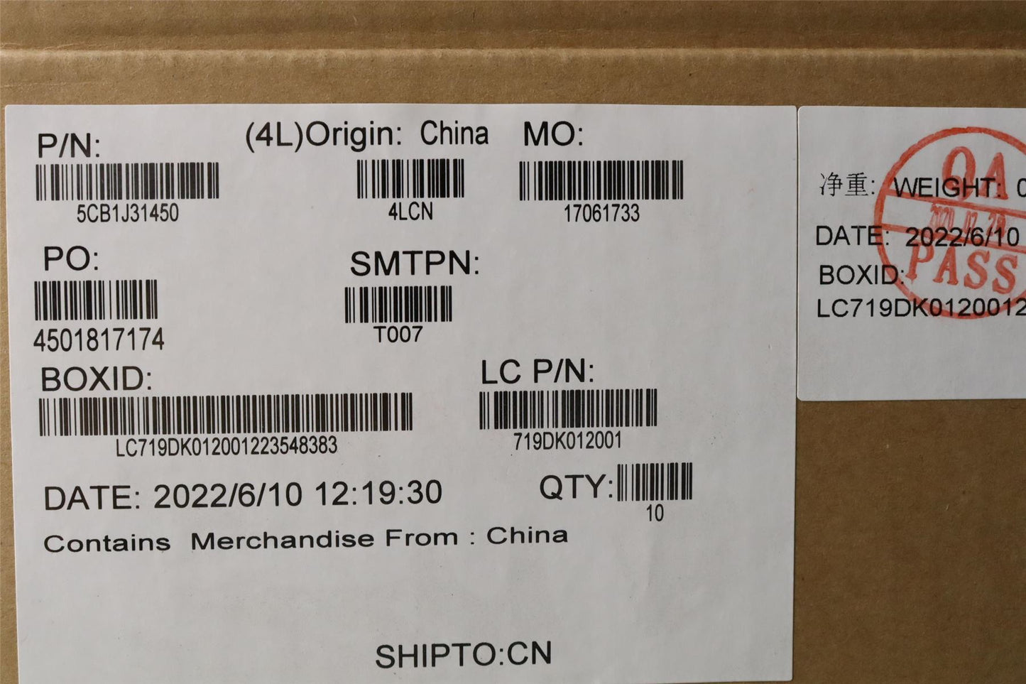 Lenovo Strip Cover L 82UG SG_A 5CB1J31450