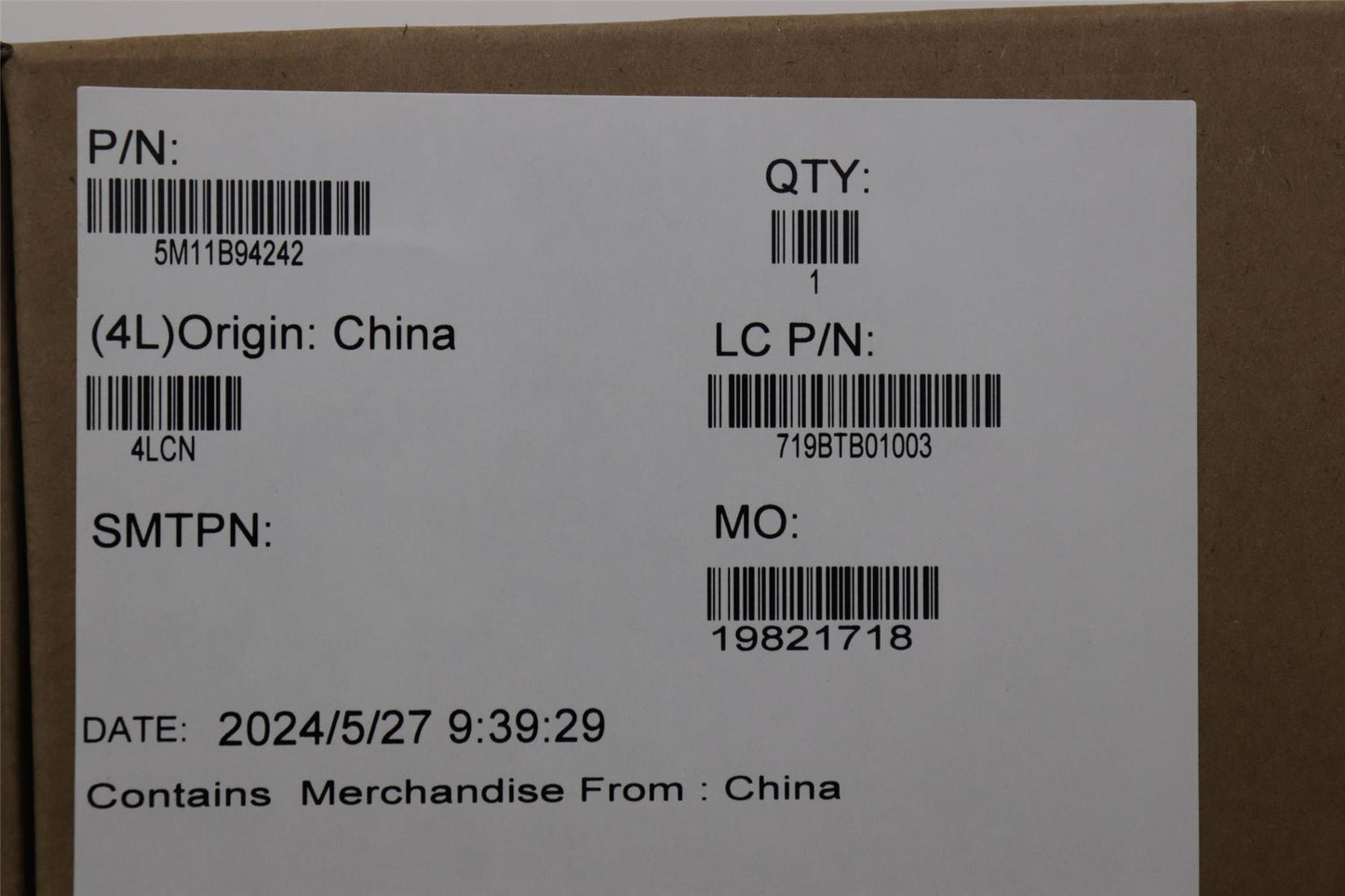 Lenovo MECH_ASM FRU IR B sht+ePrivacy/UHD Tape 5M11B94242