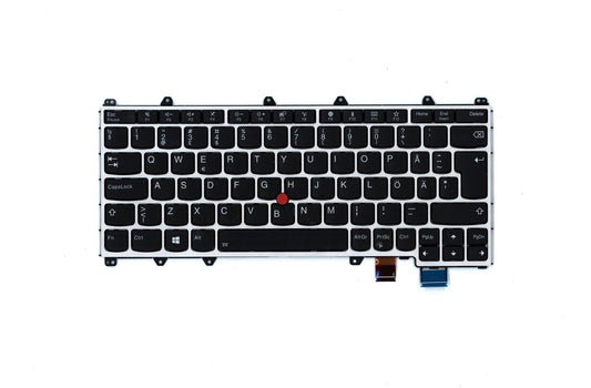 Genuine Lenovo Yoga 370 Keyboard Swedish/Finnish Silver Backlit 01EN453 01AV742