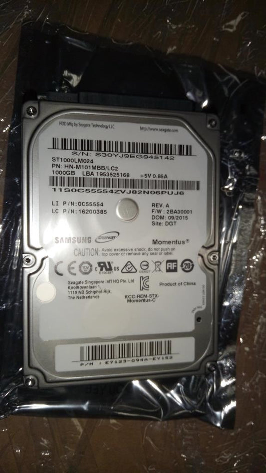 Lenovo ST1000LM024 6G 9.5mm 5.4K 1T 16200385