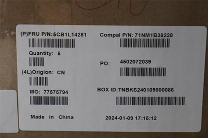 Lenovo UpperCase_SWS C82XF FP AB BL AL 5CB1L14281