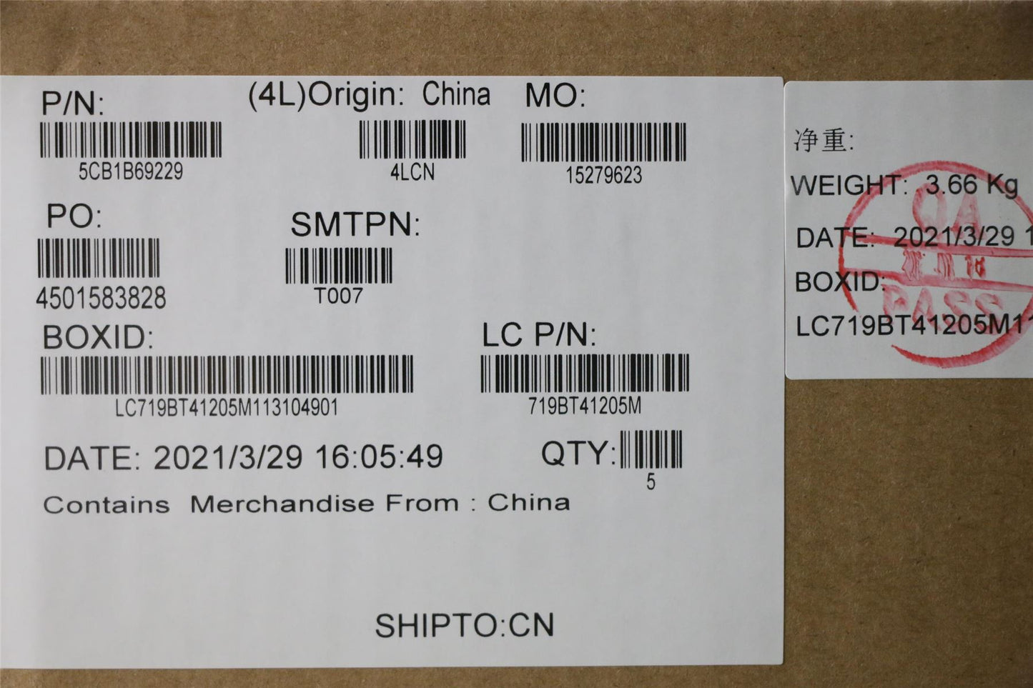 Lenovo IdeaPad 3-15ITL6 3-15ADA6 Palmrest Touchpad Cover Keyboard 5CB1B69229
