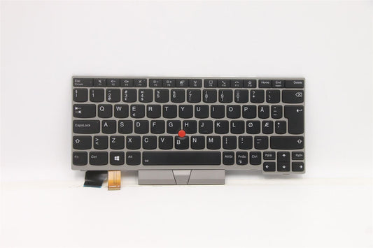 Lenovo ThinkPad L13 Gen 2 s Keyboard Norwegian Silver Backlit 5N20V43489