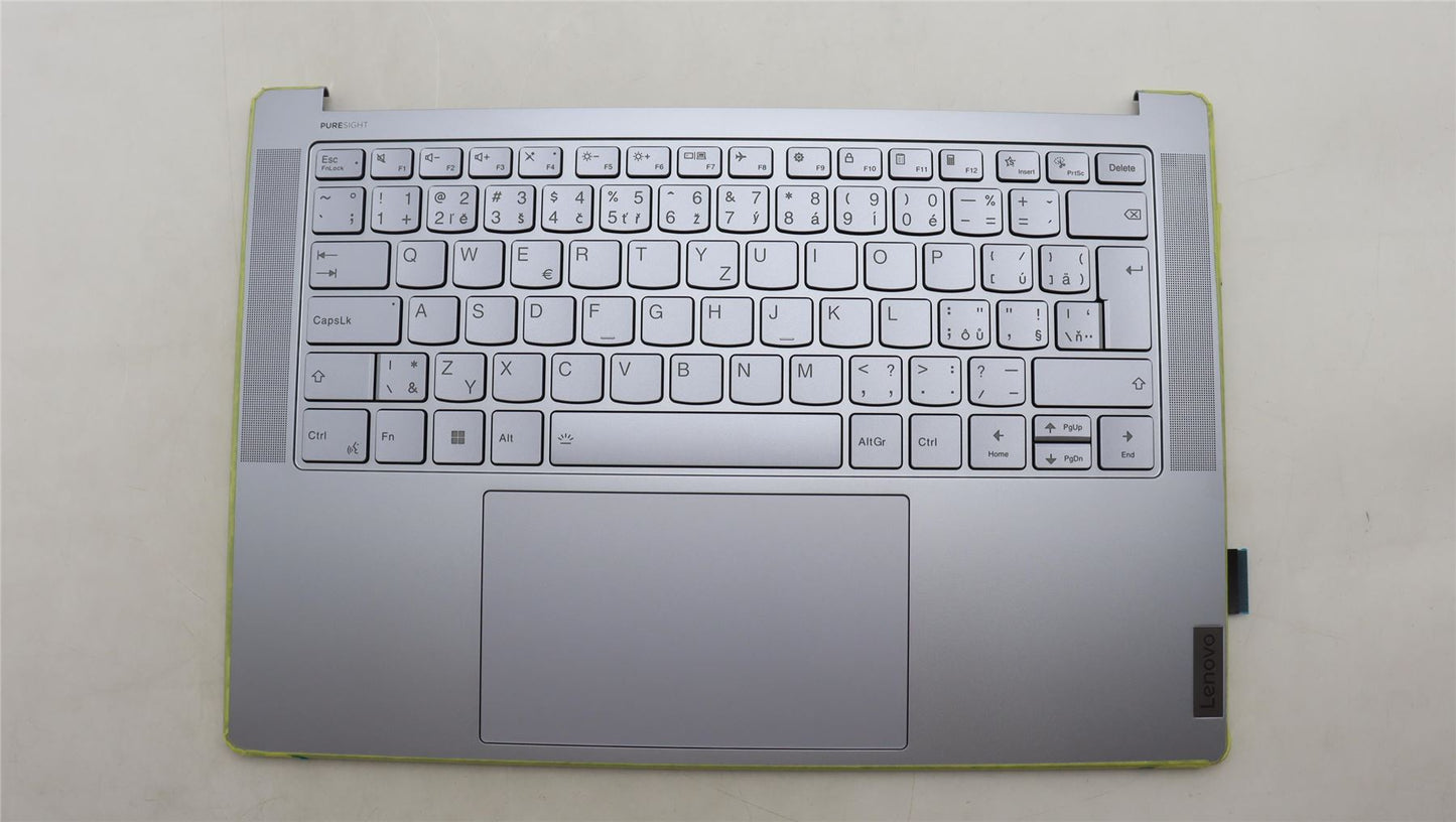Lenovo Yoga 7 14APU8 Palmrest Cover Touchpad Keyboard Mineral Grey 5CB1L80530