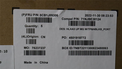 Lenovo ThinkBook 15 G4 IAP Palmrest Cover Touchpad Keyboard Grey 5CB1J09306