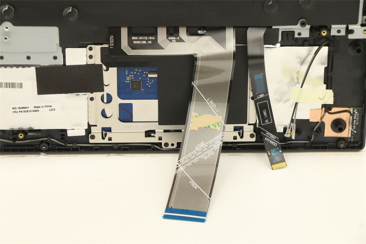 Lenovo Upper Case ASM_SWS L82JK BU RGB 5CB1D10924