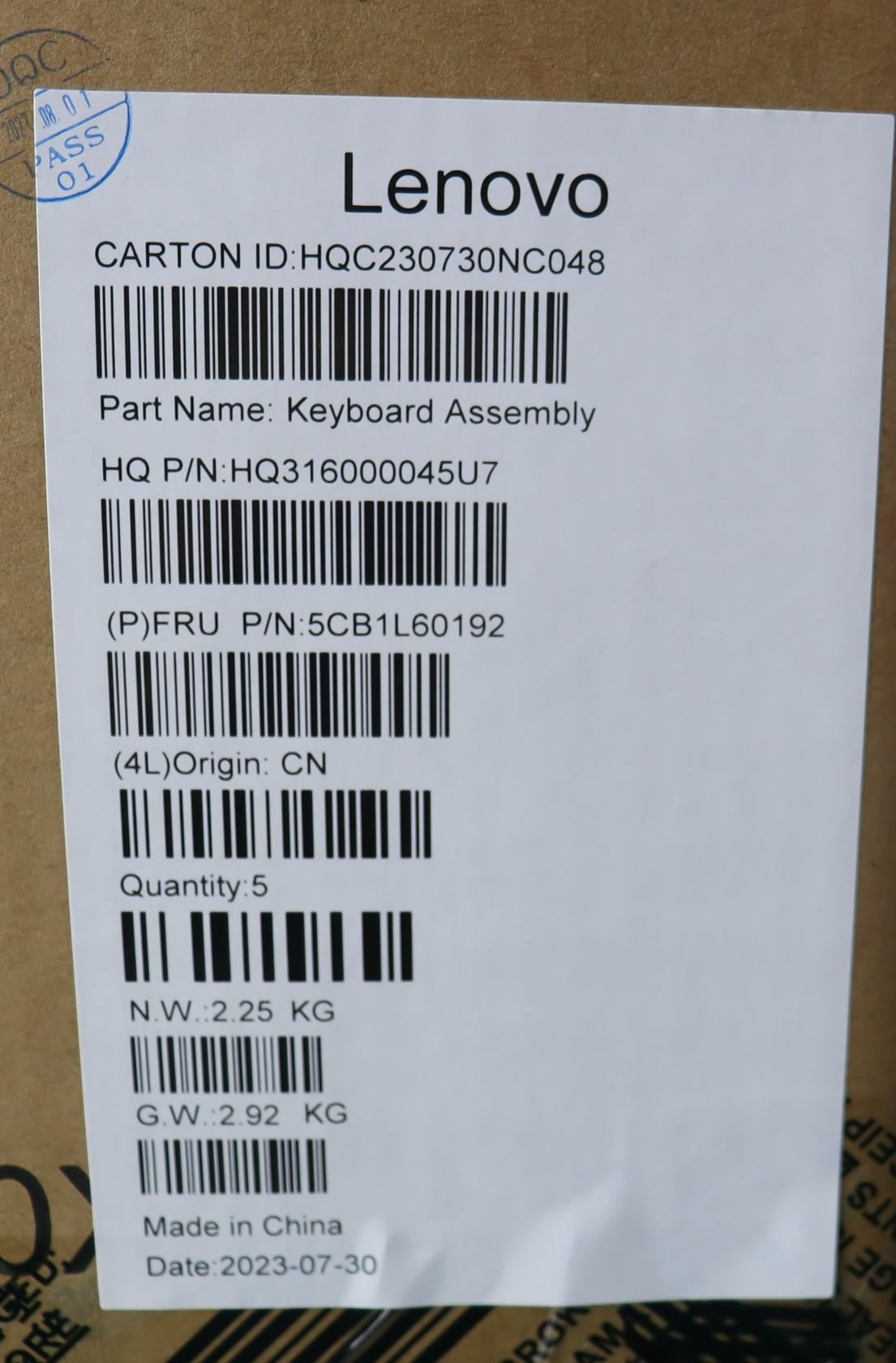 Lenovo Yoga 6 14APU8 Palmrest Cover Touchpad Keyboard Russian 5CB1L60192