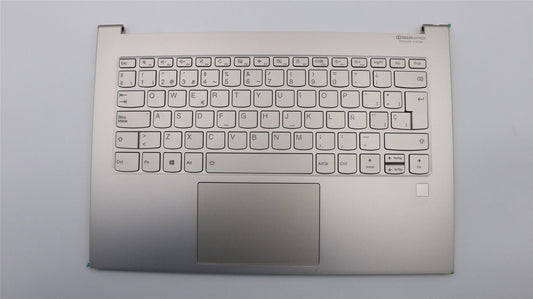 Lenovo Yoga C930-13IKB Keyboard Palmrest Top Cover Spanish Silver 5CB0S72642