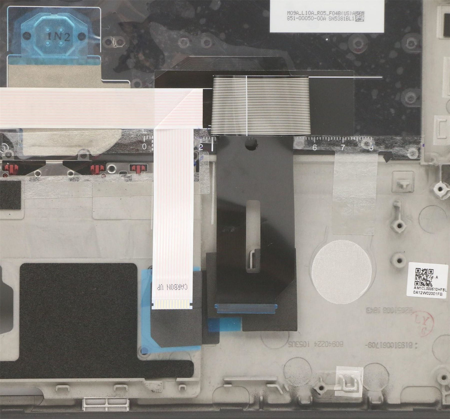 Lenovo ThinkPad T495s Keyboard Palmrest Top Cover Russian Black 5M11A08788