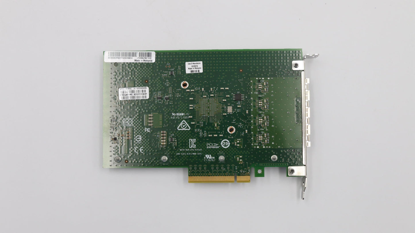 Lenovo Fortville 4x10Gb PCIe PCI x1 Intel Board 00LF067
