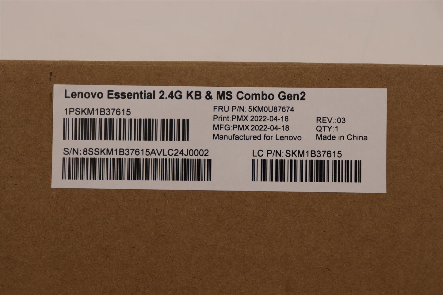 Lenovo WL KM Calliope BK 470 ARA 5KM0U87674