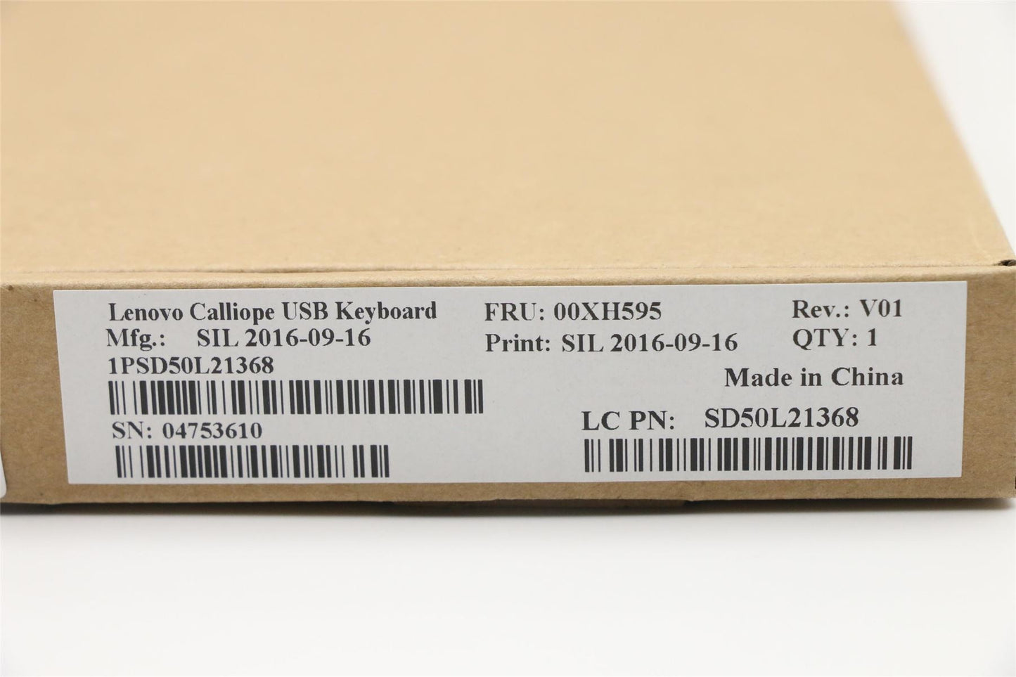 Lenovo ThinkStation P410 P510 P710 P910 P720 USB Wired Keyboard Black 00XH595