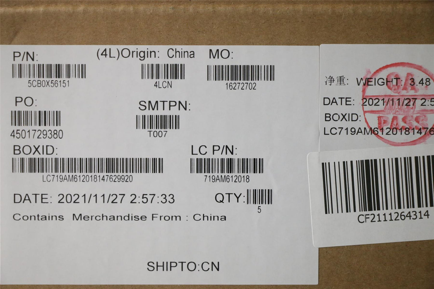 Lenovo UpperCaseASM_CF-E L81YK BLFPGG 5CB0X56151