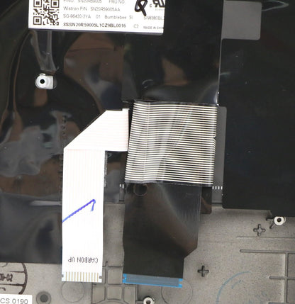 Lenovo Yoga X390 Palmrest Cover Touchpad Keyboard Slovenian Black 02HL678