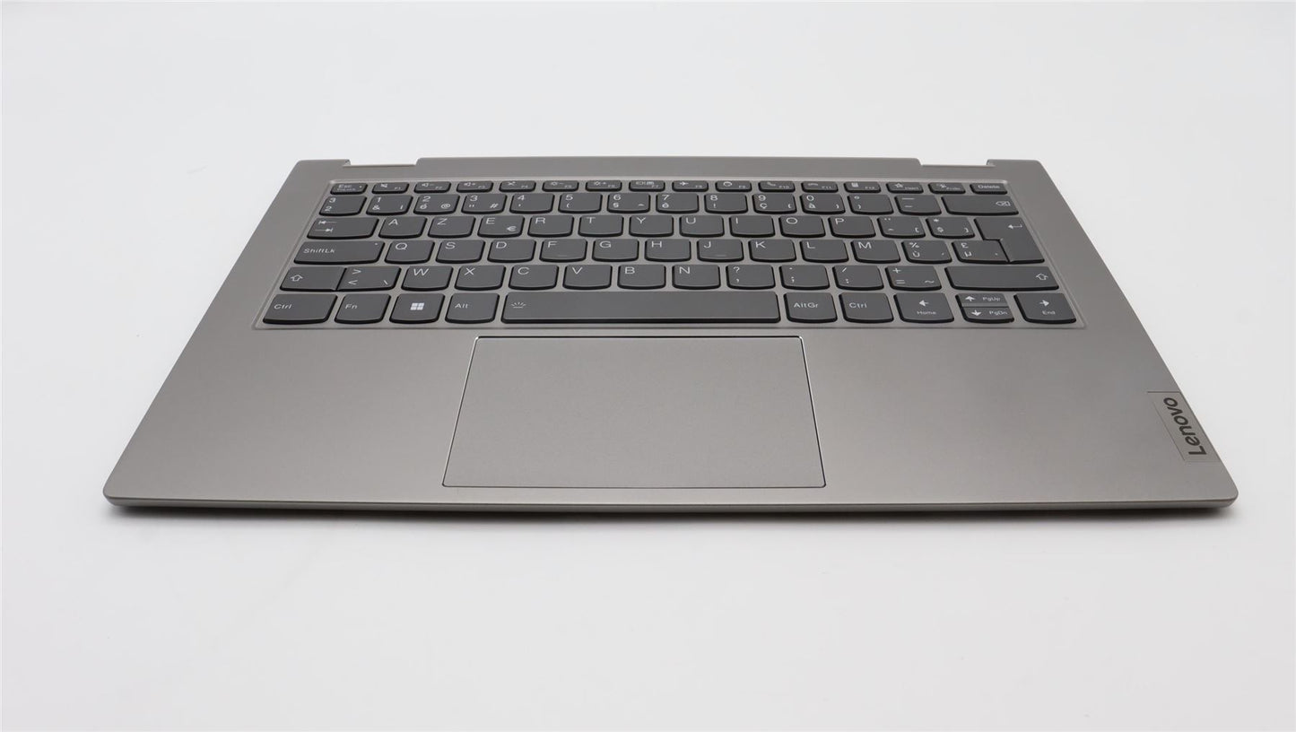 Lenovo Yoga 14s G3 IRU Palmrest Cover Touchpad Keyboard Belgian Grey 5CB1L43747